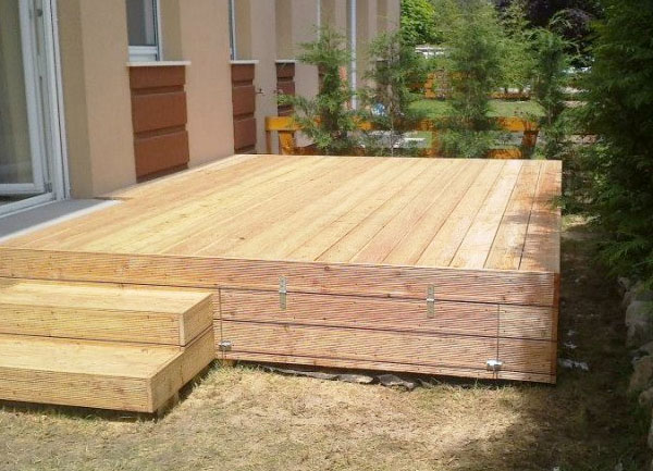 Fa teraszburkolatok
